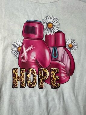 Breast cancer awareness shirt- print front and back